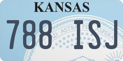 KS license plate 788ISJ