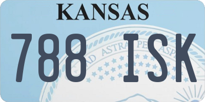 KS license plate 788ISK