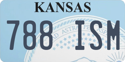 KS license plate 788ISM