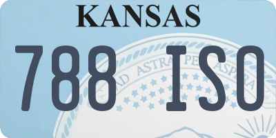 KS license plate 788ISO