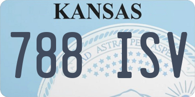 KS license plate 788ISV