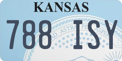 KS license plate 788ISY