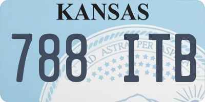 KS license plate 788ITB
