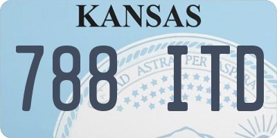 KS license plate 788ITD