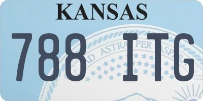 KS license plate 788ITG