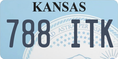 KS license plate 788ITK