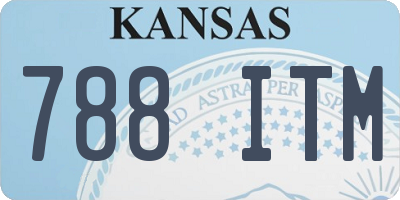 KS license plate 788ITM
