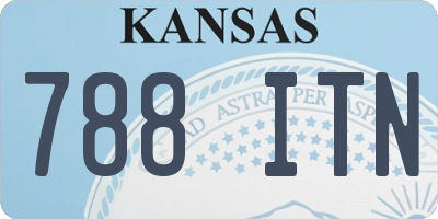 KS license plate 788ITN