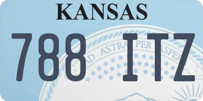 KS license plate 788ITZ
