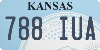 KS license plate 788IUA