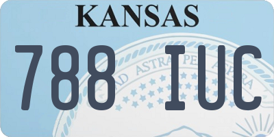 KS license plate 788IUC