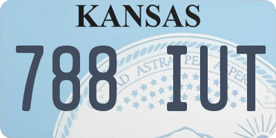 KS license plate 788IUT