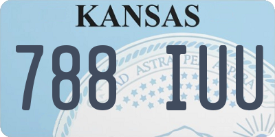 KS license plate 788IUU