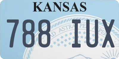 KS license plate 788IUX