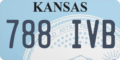 KS license plate 788IVB