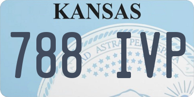 KS license plate 788IVP