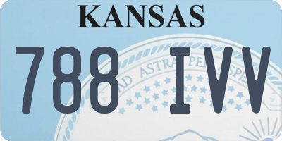 KS license plate 788IVV