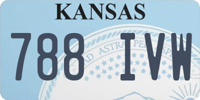 KS license plate 788IVW