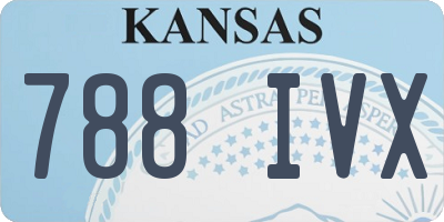 KS license plate 788IVX