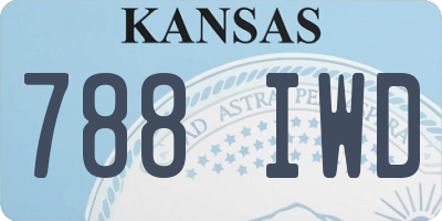 KS license plate 788IWD