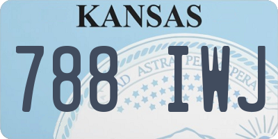 KS license plate 788IWJ
