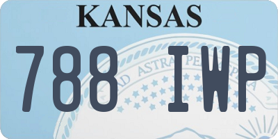 KS license plate 788IWP