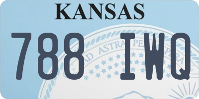 KS license plate 788IWQ