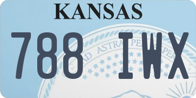 KS license plate 788IWX