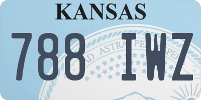KS license plate 788IWZ
