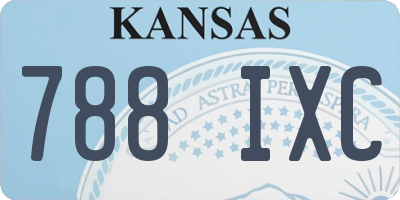 KS license plate 788IXC