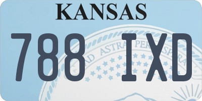 KS license plate 788IXD