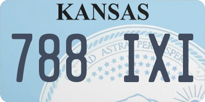 KS license plate 788IXI