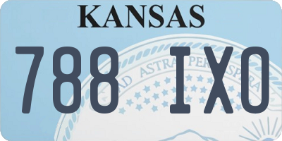 KS license plate 788IXO