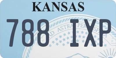 KS license plate 788IXP
