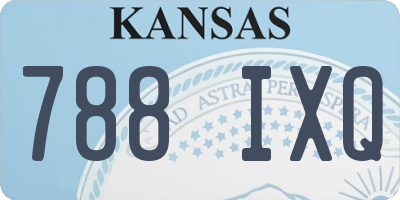 KS license plate 788IXQ