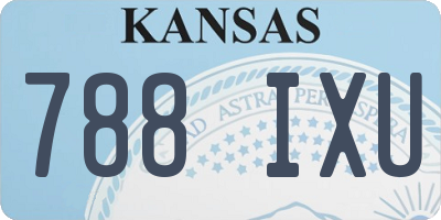 KS license plate 788IXU