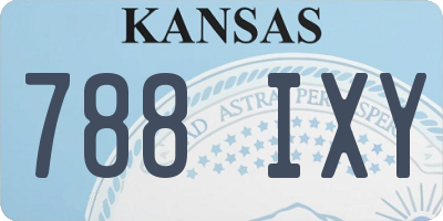 KS license plate 788IXY