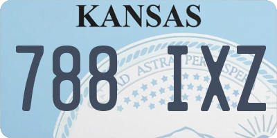KS license plate 788IXZ