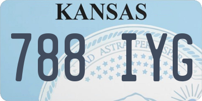 KS license plate 788IYG