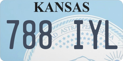 KS license plate 788IYL
