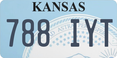 KS license plate 788IYT