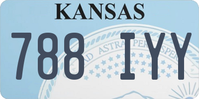 KS license plate 788IYY