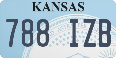 KS license plate 788IZB