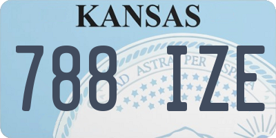 KS license plate 788IZE