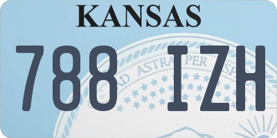 KS license plate 788IZH
