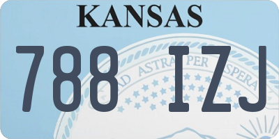KS license plate 788IZJ