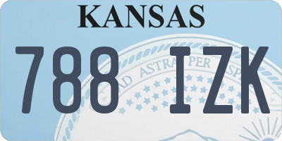 KS license plate 788IZK