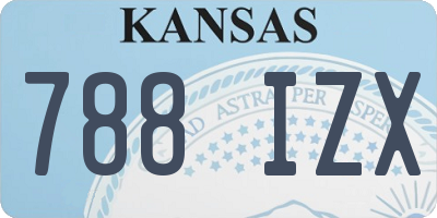 KS license plate 788IZX