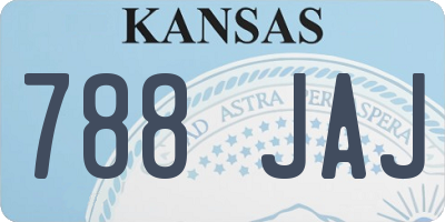 KS license plate 788JAJ