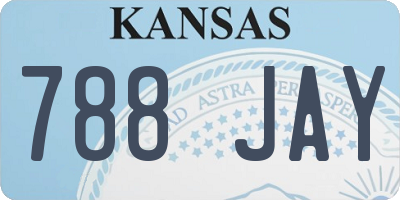 KS license plate 788JAY